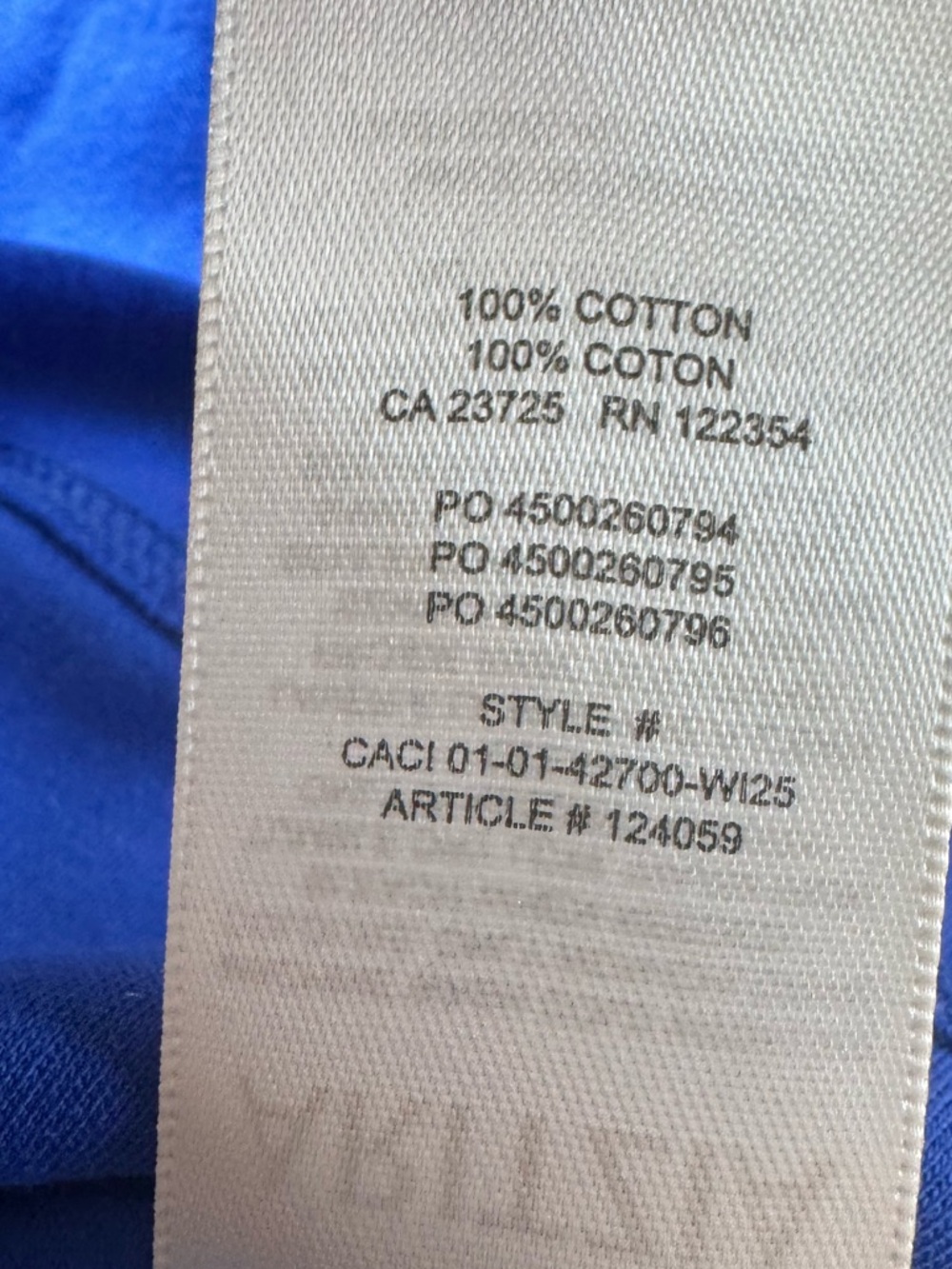 Babaton Aritzia InterLock Cotton Function T-Shirt Ablaze Blue limited edition M - Picture 8 of 8